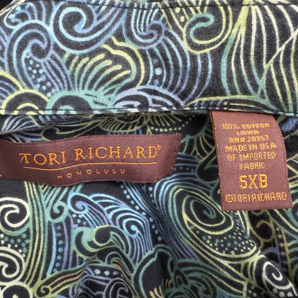 Tori Richard Lot of 4 100% Cotton Lawn Button Up Shirt Men Size 5XB Tropical - Picture 13 of 16